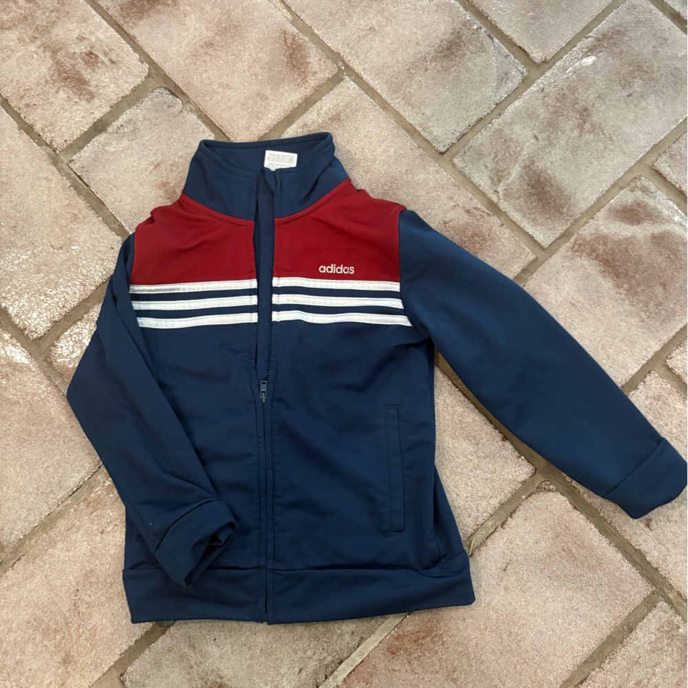 Adidas Navy Blue Track Jacket size 6